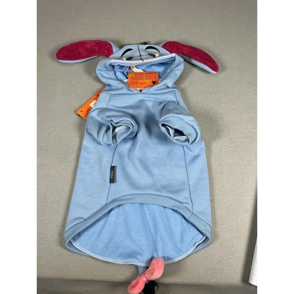 Disney Winnie the Pooh Eeyore Dog Pet Halloween Costume Hoodie Medium M NWT